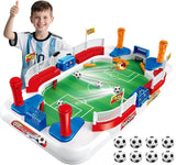 Mini Foosball Table Soccer Board Games for Kids Adults Indoor Table Games with Dual Flipper Controls High Fences Pinball Machine Soccer Toy Birthday for Boys Age 6 7 8-12 (Raised 3)