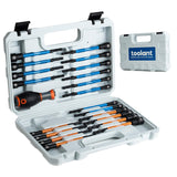 toolant 21pcs Extra Long Nut Driver Bit Set, SAE/Metric Magnetic Nut Driver Set with Replacement Handle