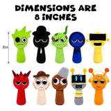 Plush Toys, Horror Games Plushies Toy for Fans, Soft Stuffed Animal Pillow Figure Doll Christmas Birthday Gifts for Adult Kids (10 Pcs)