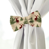 Whaline 12Pcs Cotton Fabric Bundles Woodland Poinsettia Reindeer Tree Printed Fat Quarters Plaid Xmas Sewing Fabrics for Christmas DIY Handmade Crafting, 18 x 22 Inch