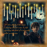 Homemory 20PCS Floating Candles with Wand Remote, Magic Hanging Candle with Timer, Flickering Warm Light Floating Candles for Halloween Christmas Birthday Party Decor