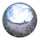 Durable Stainless Steel Gazing Balls Hollow Mirror Globe Floating Reflective Ball Polished Shiny Sphere for Home Garden Pond Outdoor Swimming Pool Decoration (8 Inch)