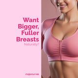 Major Curves Bust Booster Breast Enhancement Pills – Natural Supplement for Breast Growth, Firmness, Fuller Shape, Curvier Bust, Rounder Cleavage, Volume Boost – Made in USA