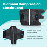 iDonua Calf Brace Compression for Torn Calf Muscle fit Men & Women, Innovative 2 Layer Elastic Calf Support Bandage for Legs adds Extra Pressure for Strain, Swelling, Cramps, Varicose Vein -S/M