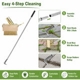 JOLOV Crack Weeder Tool, Long Handle Crevice Weed Scraper