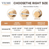 VIUME 32 Pcs Chair Leg Floor Protectors for Hardwood Floors Silicone Covers to Protect Wood Tile Floors Scratches Felt Pads Furniture Leg Caps Reduce Noise (Fit:1.3"-2")