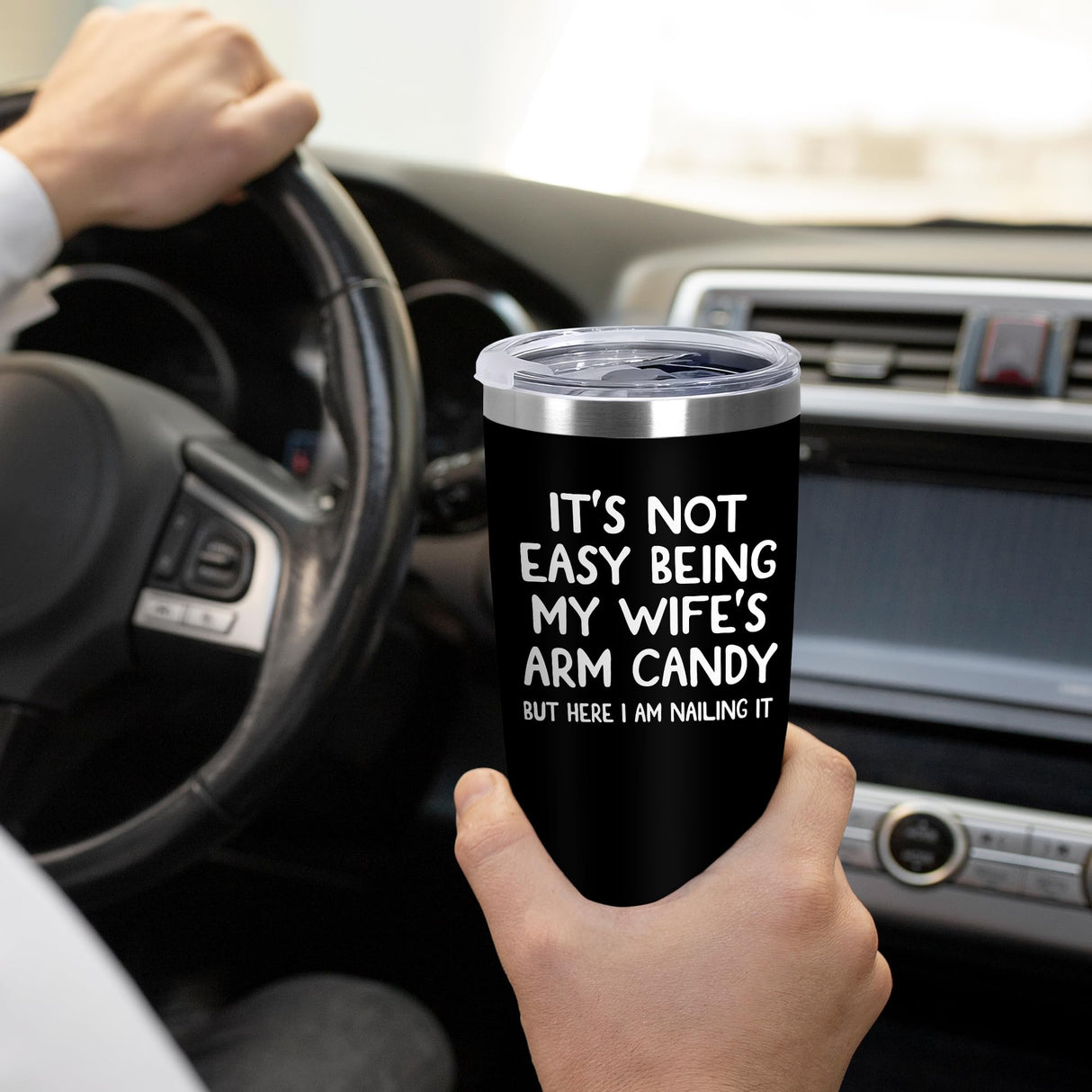 ARVEXO Christmas Birthday Gifts For Husband from Wife - 20 oz Stainless Steel Insulated Coffee Tumbler with Lid - Anniversary Wedding Gifts Gifts for Him Men Husband from Wife, Presents for Men