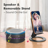 Gifts for Men Dad Him Husband Christmas - Bluetooth Speaker with Phone Stand - Anniversary Birthday Gift for Teen Boy Boyfriend Women, Mens Stocking Stuffers - Ideal for Home/Kitchens/Outdoor/Desk
