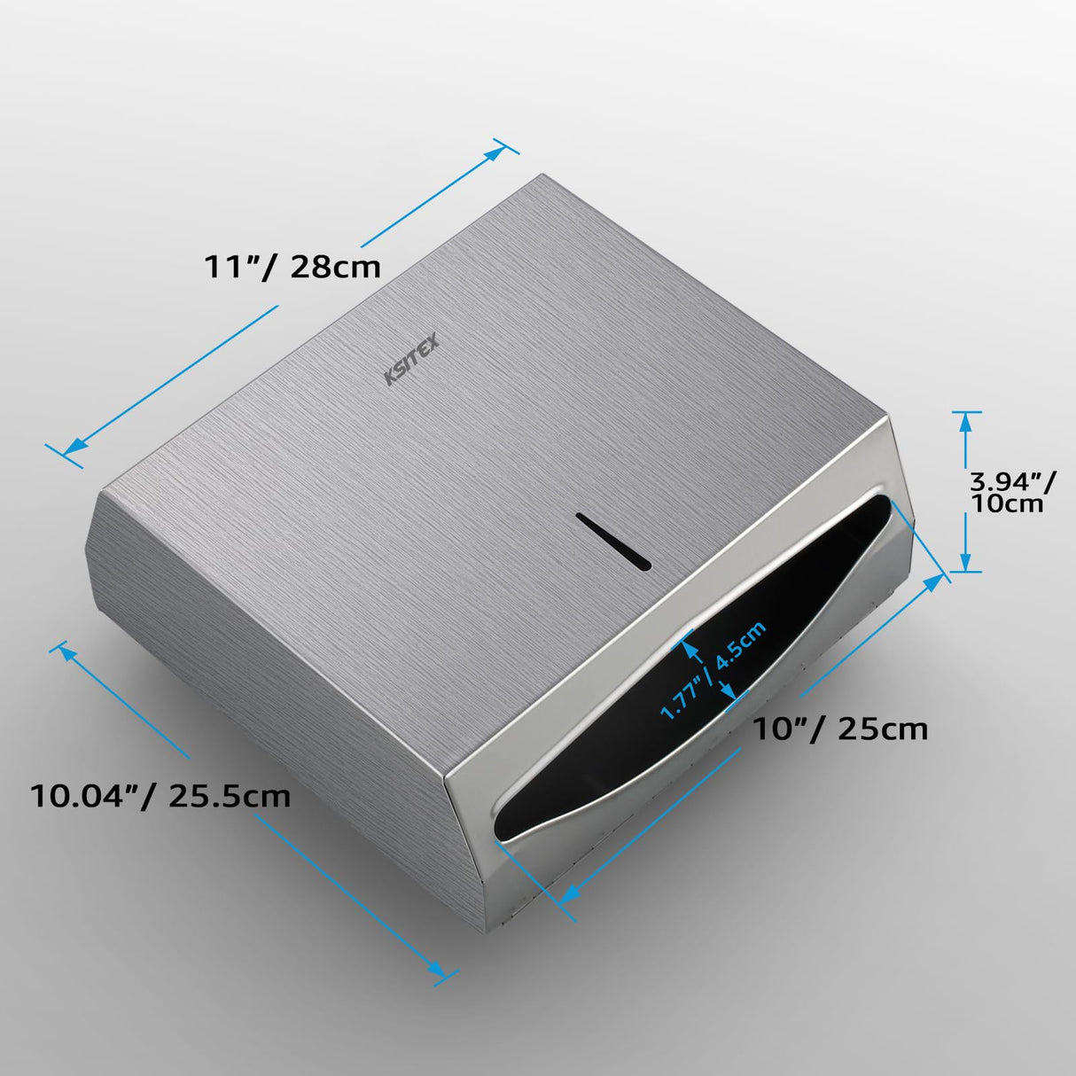 Paper Towel Holder Dispenser Wall Mount, SUS304 Stainless Steel Paper Towel Dispenser, Toilet Paper Napkin Holder, C Fold Multifold Trifold Paper Towel Dispenser, Hand Towel Dispenser for Commercial