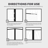 Hands-Free Magnetic Screen Door, Heavy Duty Fiberglass Self Sealing Screen Door Mesh Protector, Pet & Kid-Friendly, Stay-Open Buckle Keeps Bugs Out While Nature in, Fits Door Size (39.4" x 82.7")