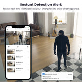 Indoor Cameras for Home Security 2K, Galayou Wireless Baby Monitor with Two-Way Audio, WiFi Cameras with APP for Phone, Smart Siren, Works with Alexa/Google Home(G7-4PACK)
