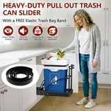 ANASTA Under Sink Trash Can Pull Out Trash Hidden for 30-50 Qt 7-13 Gallon
