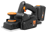 WEN Cordless Planer, Brushless with 3-1/4-Inch Blade, 20V Max 4.0 Ah Lithium-Ion Battery and Charger (20653)