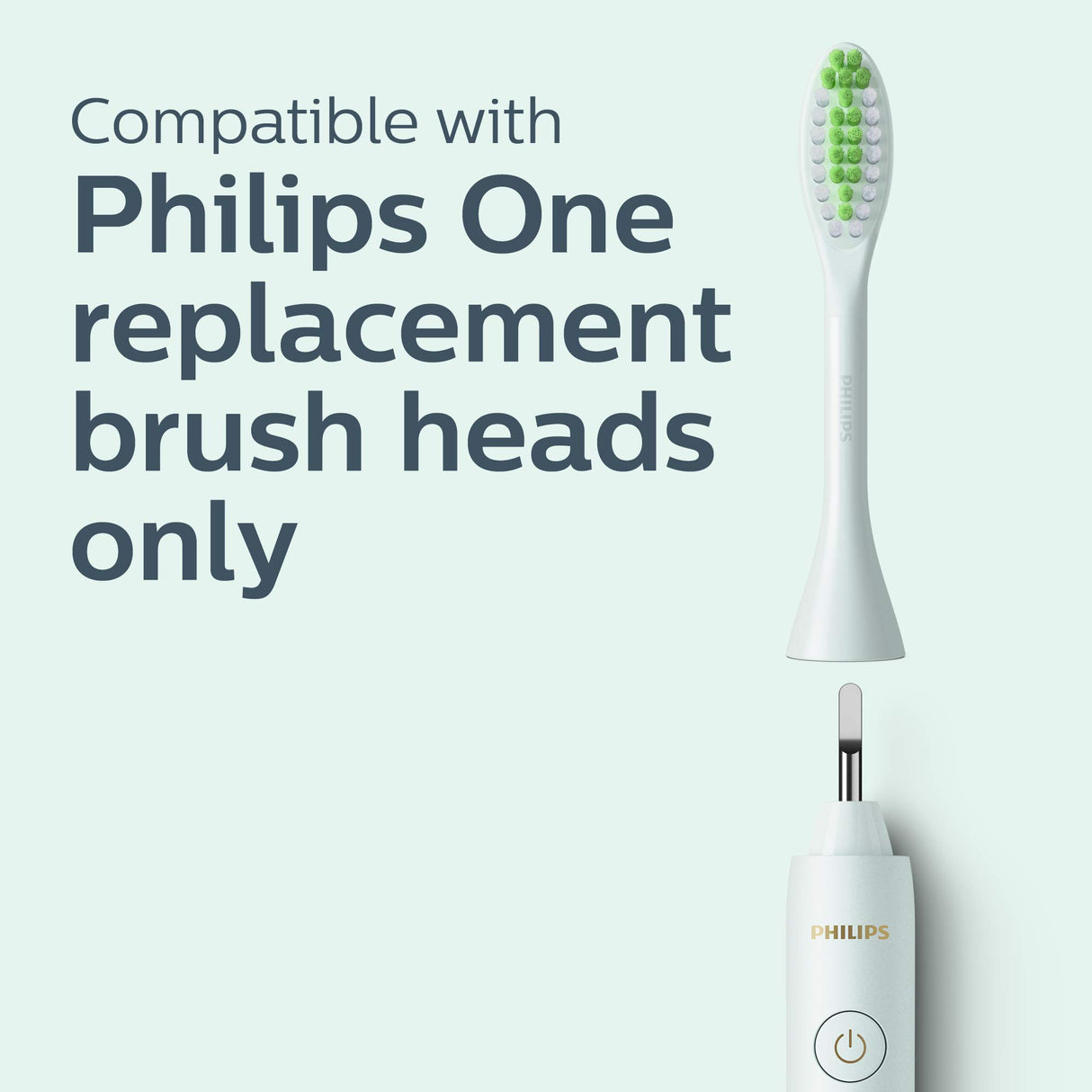 Philips One by Sonicare Battery Toothbrush, Mint Blue, HY1100/03
