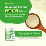 Liposomal Bovine Colostrum Powder - Pure Bovine Colostrum for Humans - Grass Fed Colostrum Supplement for Gut Support, Immune Health and Hair Growth,72 Servings per Bottle.180g/6.35 oz
