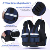 Adjustable Weighted Vest Weights Set: Sportneer 2-18 lbs/2-42 lbs Body Weight Vests 16 In 1 Fast Adjust Running Vest for Men Women Gym Home Workout Fitness Strength Training 2-18/42 lbs Removable