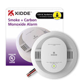 Kidde Hardwired Smoke & Carbon Monoxide Detector, AA Battery Backup, Interconnectable & Carbon Monoxide Detector, AA Battery Powered CO Alarm with LEDs, Test-Reset Button
