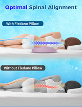 Lower Back Pain Relief Pillow for Sleeping Memory Foam Lumbar Support Pillow for Side Back Sleepers - Ergonomic Cooling Waist Pillow - Back Pain Relief Wedge Cushion Bolster Pillow for Bed, Car, Sofa