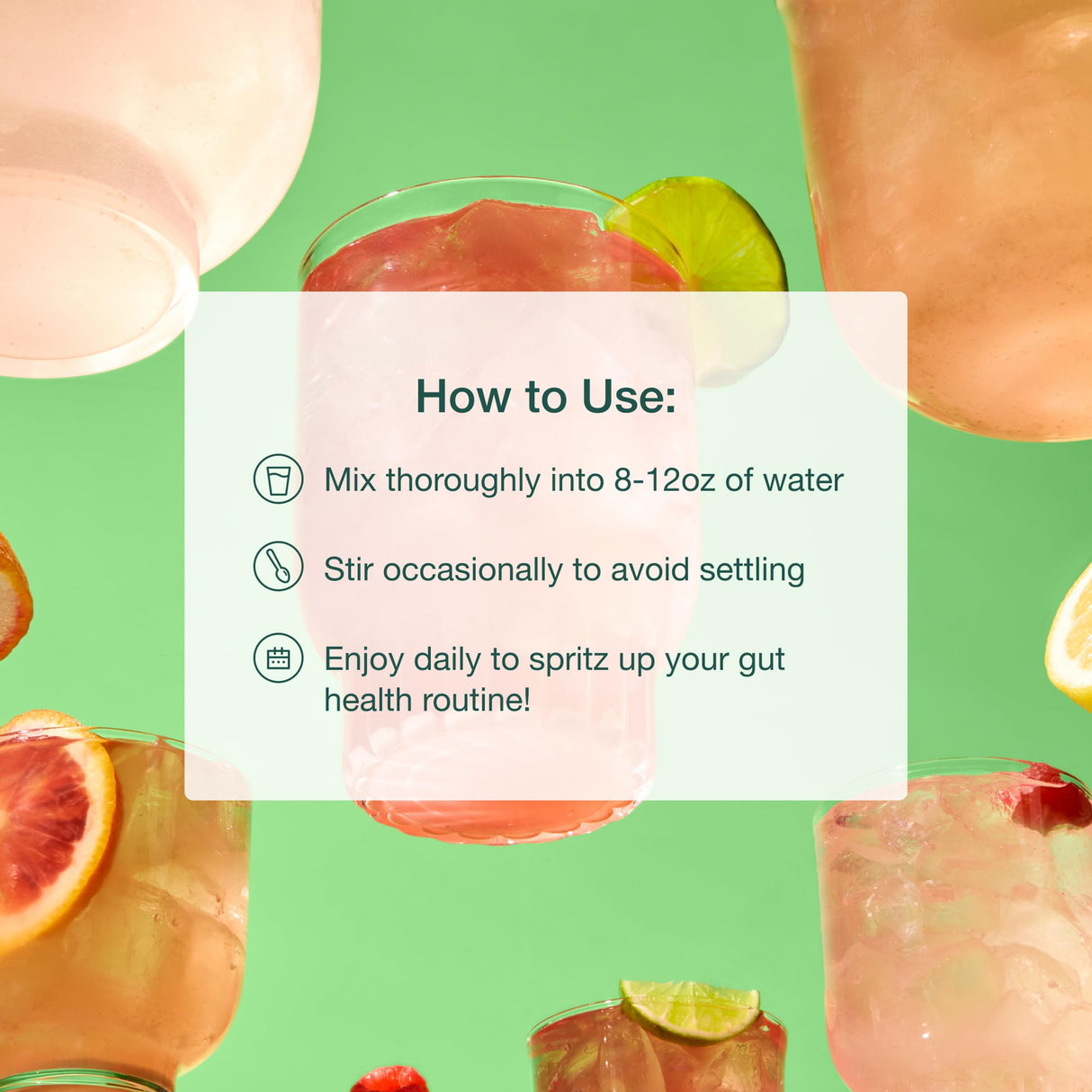 Supergut Gut Healthy Flavored GLP-1 Booster, Watermelon Lime - High Fiber GLP-1 Supplement Powder for Women & Men - Sugar-Free Drink Mix for Gut Health & Digestive Support (18 Servings)