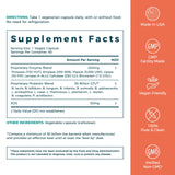 NewRhythm Digestive Enzymes 245 mg, with Probiotics and Prebiotics, Plant Based, 7 Key Enzymes, Digestion, Nutrient Absorption, Protease Amylase & Lipase, 60 Vegan Capsules