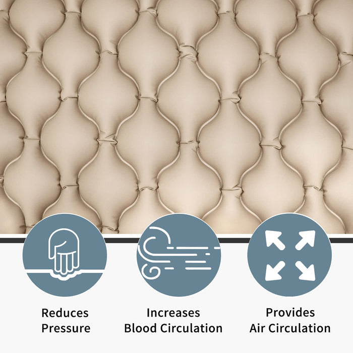 Alternating Air Pressure Mattress, Bedsore Mattress for Elderly Bedridden Patients, Hospital & Home Mattress Topper with Quiet Pump Waterproof, Heat Resistant Ulcer Cushion Pad