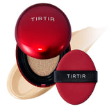 TIRTIR Mask Fit Red Cushion Foundation | Full coverage, Weightless, Skin fit, Satin Glow Finish, Korean Makeup, beauty, Tattoo cover up, Buildable (#21W Natural Ivory, 0.63 Fl Oz)