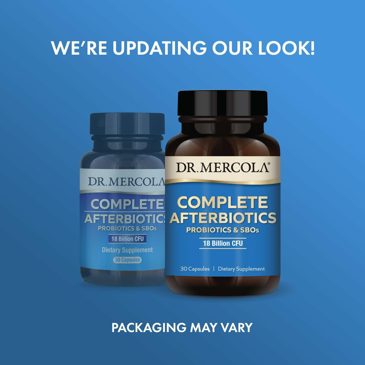 Dr. Mercola Complete Afterbiotics - 18 Billion CFU - Supports Digestive & Immune Health - SBOs - with Saccharomyces boulardii - Non-GMO & Gluten-Free - 30 Capsules (30 Servings)