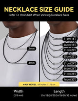 ChainsHouse Braided Leather Necklace Cord for Pendants with Clasp, 18 inch
