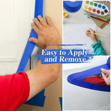 Painters Tape 2 Inch Wide, 10-Packs Blue Painters Tape for General Purpose Use, 2 Inches X 55 Yards X 10 Rolls, 550 Yards in Total