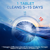 Vacplus Automatic Toilet Bowl Cleaner Tablets, Bathroom Toilet Tank Cleaner (50 PACK), VA-T165