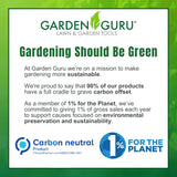 GARDEN GURU Hedge Shears Clippers for Trimming & Shaping Borders, Boxwood, Decorative Shrubs, Bushes, Grass – 15 inch High Carbon Steel Gardening Hedge Clippers & Shears with Comfort Grip Handles