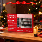 80-Piece Premium Magnetic Impact Nut Driver Set Metric & SAE with Socket Adapters, Bit Holder, Wing Nut Driver, Universal Sockets, Quick Release Extension, Power Bits