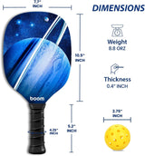 Generic Pickleball Set - 4 Wood Paddles, Balls, Towels, Carry Bag - Cushion Grip, Gift Set for Men Women