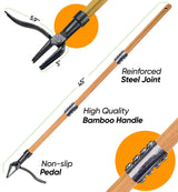 Craft911 Stand Up Weed Puller Tool with Long Handle - Dandelion Weeding Tool, No More Bending