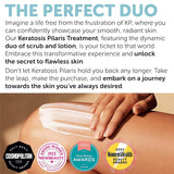KP Bump Eraser Body Set | Keratosis Pilaris Treatment | Keratosis Pilaris Lotion | Exfoliating Body Scrub | Ingrown Hair Treatment | Bundle Set for Bump, Strawberry Legs, Redness, Dry & Flakey Skin