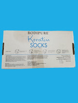 Bodipure All-In-1 Moisturizing Foot Mask | Keratin & Vitamin E Foot Mask for Dry Cracked Feet, Callus & Heel Softening | Easy-to-Use Pedicure Foot Repair | Chemical-free Feet Treatment | 50 Pairs