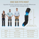 FIT KING Leg Massager with Heat for Circulation Upgraded Full Leg and Foot Compression Boots Massager to Relieve Pain, Swelling, Edema, RLS- Built-in Pressure Sensor & LCD Display- FSA HSA Eligible