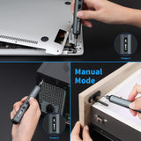 STREBITO Mini Electric Screwdriver Set, 70 in 1 Small Electric Screwdriver - 64 S2 Preicison Bits, 5 Torque Settings, 4 LED Lights, Mini Power Screwdriver Repair Tool Kit for PC Electronic (Upgraded)