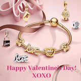 Amuefer 14K Gold Plated Sparkling Pavé Lines Clip Charms for Bracelets 925 Sterling Silver with Cubic Zirconia Spacer Bead Birthday Christmas Jewelry Gifts for Women(2 Pcs)