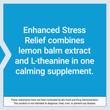 Life Extension Enhanced Stress Relief, Lemon Balm Extract, L-theanine, decompress with This Supplement for Stress, Gluten-Free, Non-GMO, Vegetarian, 30 Capsules