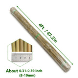 Taoskai 60Pcs Bamboo Stakes for Plant 4 Feet, Garden Bamboo Plant Stakes for Plants Support, Bamboo Sticks for Climbing Plants, Tomatoes, Sunflowers, Beans, Potted Plants, Trees