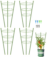 4 Pack Garden Plant Support Tomato Cage, Upgrade 24" Trellis for Climbing Plants, Plant Trellis Kits (24")