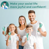 ALITAKE Electronic Vacuum Tonsil Stone Remover - Tonsil Stone Removal Kit with Built-in LED Light & 3 Suction Mode - Fight Bad Breath Oral Irrigator & 5X Magnifying Mirror for Tonsil Stone Removal - Green