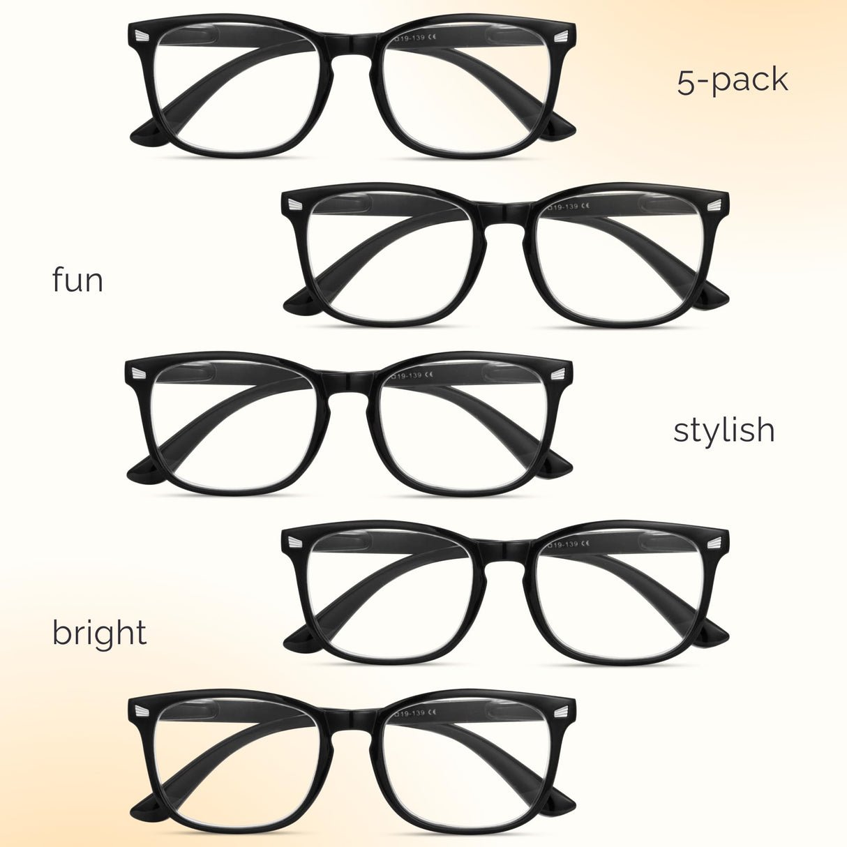 CCVOO Reading Glasses for Women/Men, Eyeglasses, Blue Light Readers for Women/Men, Computer Eye Glasses, Cheaters