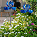 SATHGA Metal Wind Spinners Outdoor,2Pack Pinwheels for Yard and Garden, Decorative Garden Stakes for Patio,Lawn, Outdoor