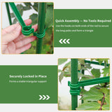 G-LEAF 6 Pack 5ft Tomato Cage for Garden Plant Support, Garden Stakes Tomato Cage, Tomato Cages Plant Stakes for Climbing Plants