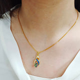 Hermosa Jewelry Sets Australian Created Opal Necklace Earrings Mother's Day Gifts Jewelry for Mom (JS6)