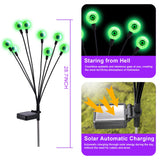 ASMAD Halloween Decorations Outdoor Solar Scary Eyeball Lights,4Pack 32LEDs