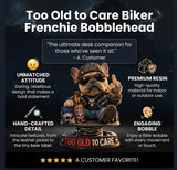Pure Compression Too Old to Care Dashboard Bobbleheads Statue for Cars - Bulldog Figurine Decoration for Outdoor Garden - Funny Gag Gifts