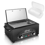 High Temperature Metal Tool Cleaning Box, 2L Dry Heat Cabinet Beauty Hair Nail Metal Tool Cleaning for Manicure Pedicure Barber, with 0-60 Min Timer & 50-220℃ Temp Settings, Plastic Sterilization Tray